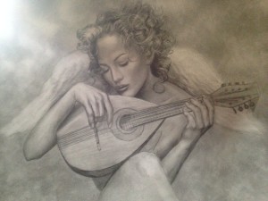Lute Player_drawing